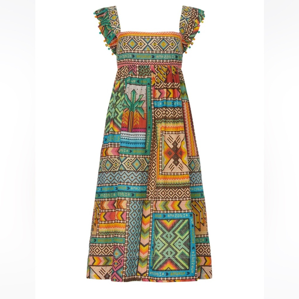 FARM Rio Multicolor Patterned Midi Dress - Picture 4 of 11